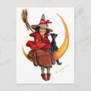 Cartão Postal Frances Brundage: Bruxa na Lua Doente
