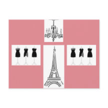 Cartão Postal Francês da Torre Eiffel Cidade Luz P