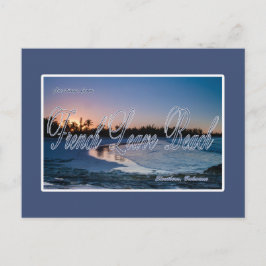 Cartão Postal Francês Licença Praia, Eleuthera, Bahamas Cartão-p