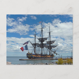Cartão Postal francês Tallship Hermione