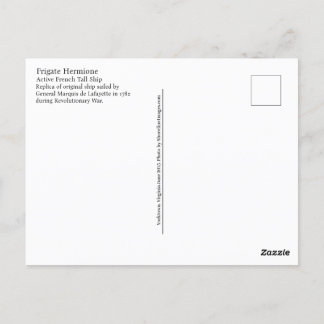 Cartão Postal francês Tallship Hermione