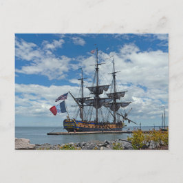 Cartão Postal francês Tallship Hermione