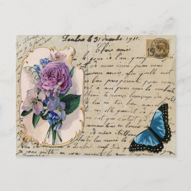 Cartão postal francês Vintage (Frente)