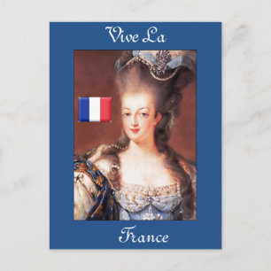 Cartão postal francês Vive La France Marie Antoi