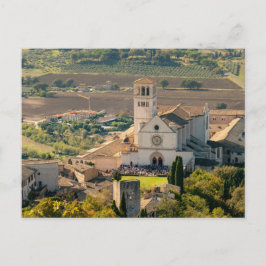 Cartão Postal Francis Basilica, Assisi, Itália