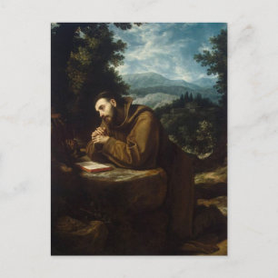 Cartão Postal Francis de Assisi, por Cigoli