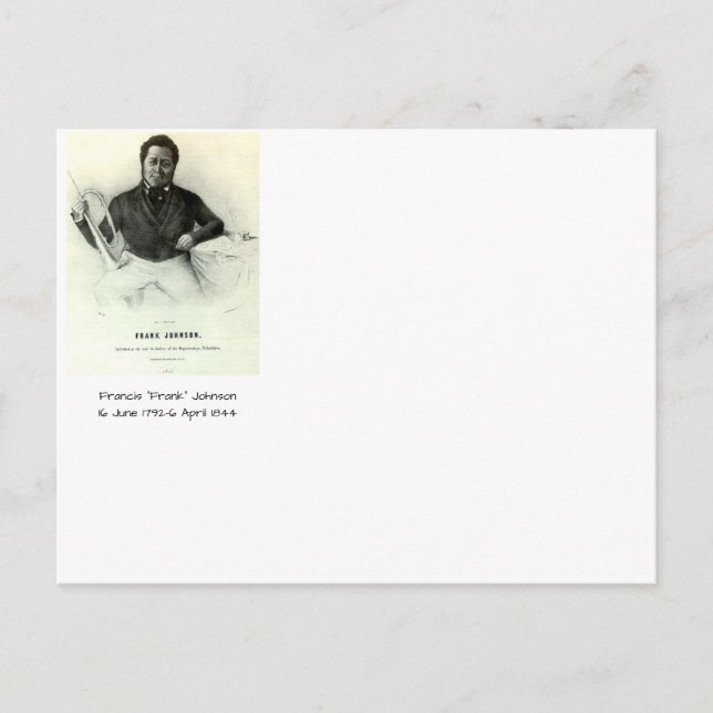 Cartão Postal Francis "Frank" Johnson (Frente)