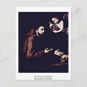 Cartão Postal Francis Of Assisi, De Jusepe De Ribera