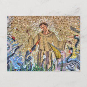 Cartão Postal Francis Of Assisi Mosaic