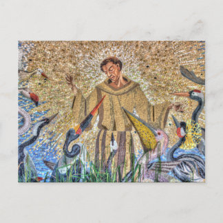 Cartão Postal Francis Of Assisi Mosaic