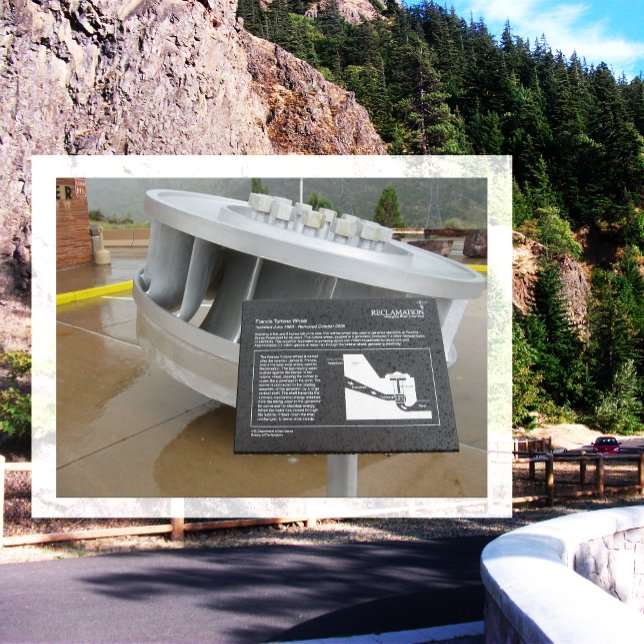 Cartão Postal Francis Turbine Wheel, Flaming Gorge Dam, Utah (Criador carregado)