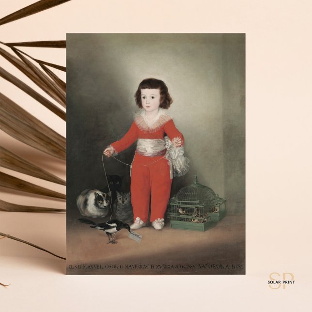 Cartão Postal Francisco de Goya Red Boy Manuel Osorio de Zuniga (Criador carregado)