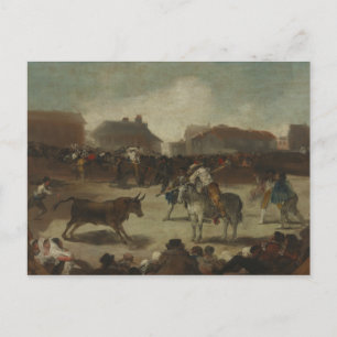 Cartão Postal Francisco Goya - Luta em massa em uma vila