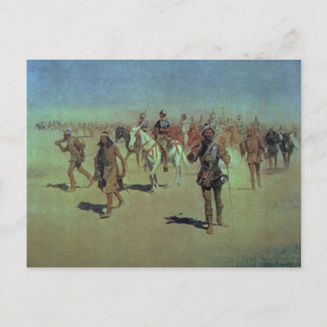 Cartão Postal Francisco Vasquez de Coronado Fazer seu caminho (Frente)