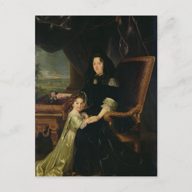 Cartão Postal Francoise d'Aubigne Marquesa de Maintenon (Frente)