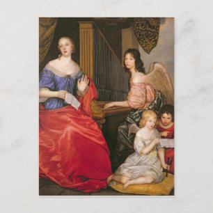 Cartão Postal Francoise Louise Duquesa La Valliere com