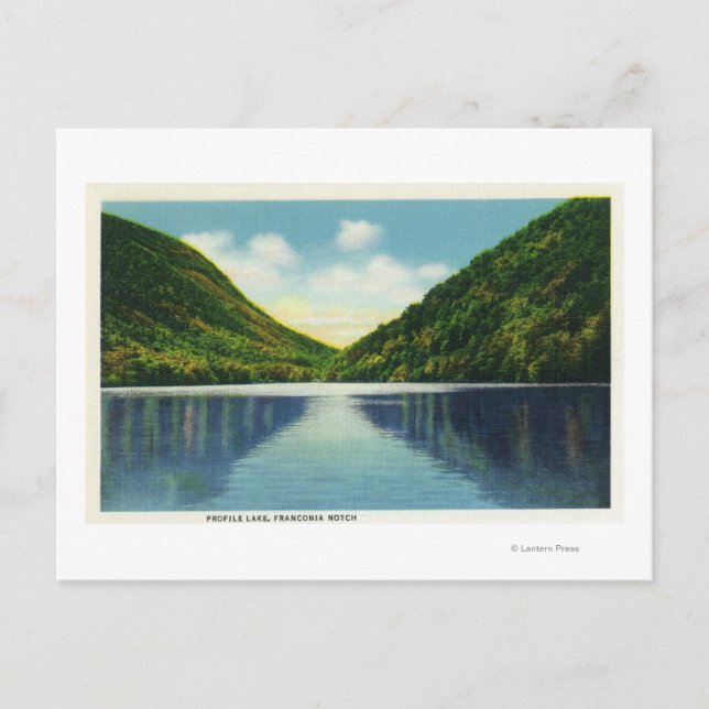 Cartão Postal Franconia Notch State Park View of Profile Lake (Frente)