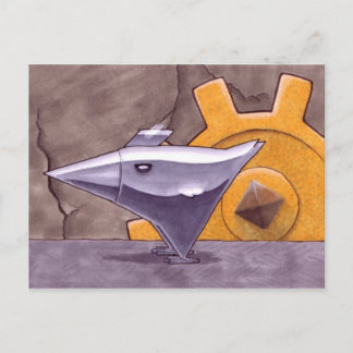 Cartão Postal Frango de Metal