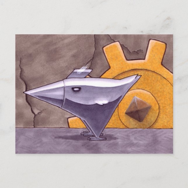 Cartão Postal Frango de Metal (Frente)