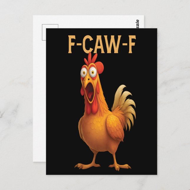 Cartão Postal Frango Funny F-Caw-F FCAWF 2025 (Frente/Verso)