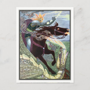 Cartão Postal Frank C. Papé Pape - Falcão o Caçador