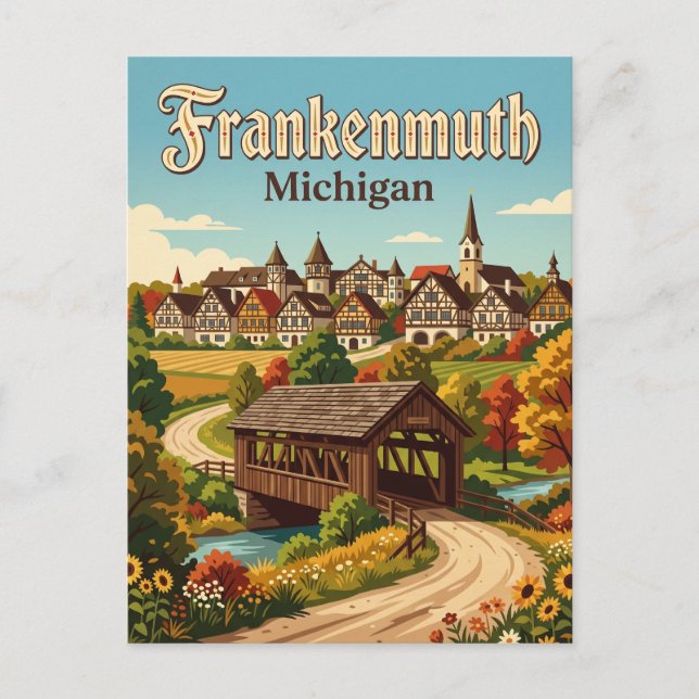 Cartão Postal Frankenmuth EUA (Frente)