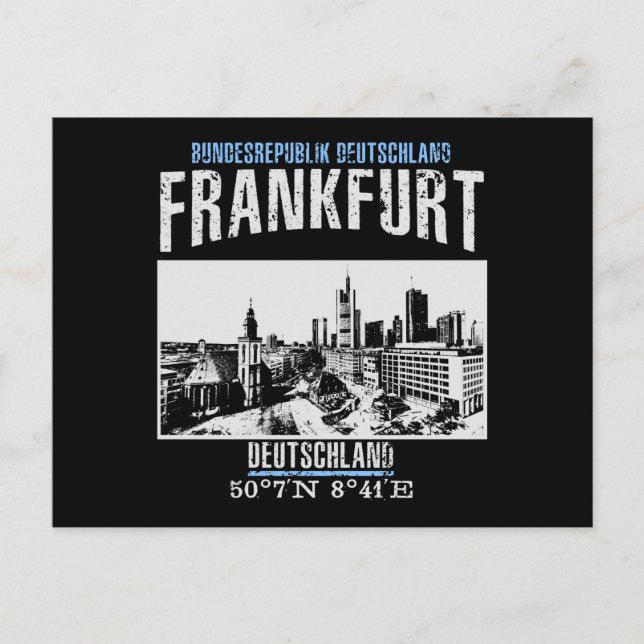 Cartão Postal Frankfurt (Frente)