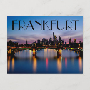 Cartão Postal Frankfurt Alemanha