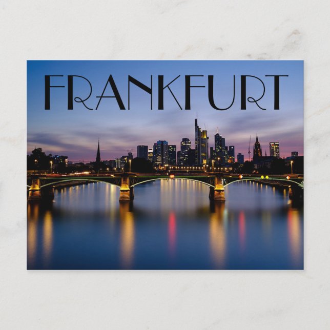 Cartão Postal Frankfurt Alemanha (Frente)