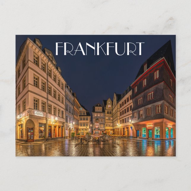 Cartão Postal Frankfurt Alemanha (Frente)
