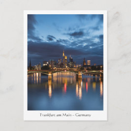 Cartão Postal Frankfurt Alemanha