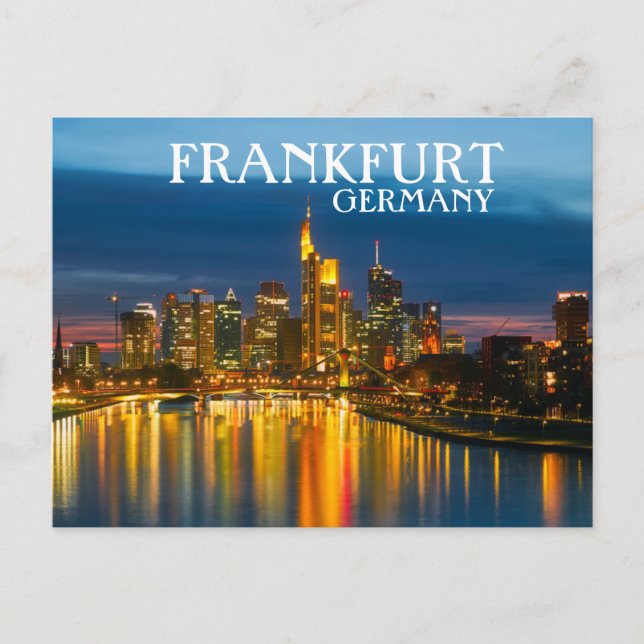 Cartão Postal Frankfurt Alemanha (Frente)