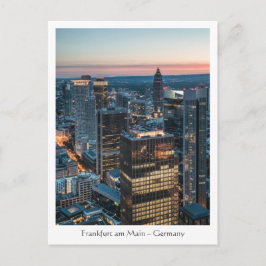 Cartão Postal Frankfurt Alemanha