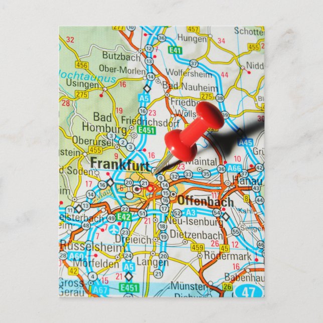 Cartão Postal Frankfurt, Alemanha (Frente)