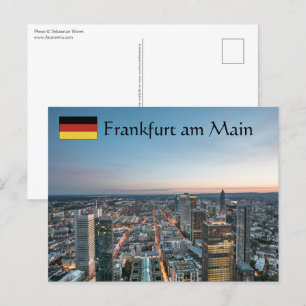 Cartão Postal Frankfurt Alemanha