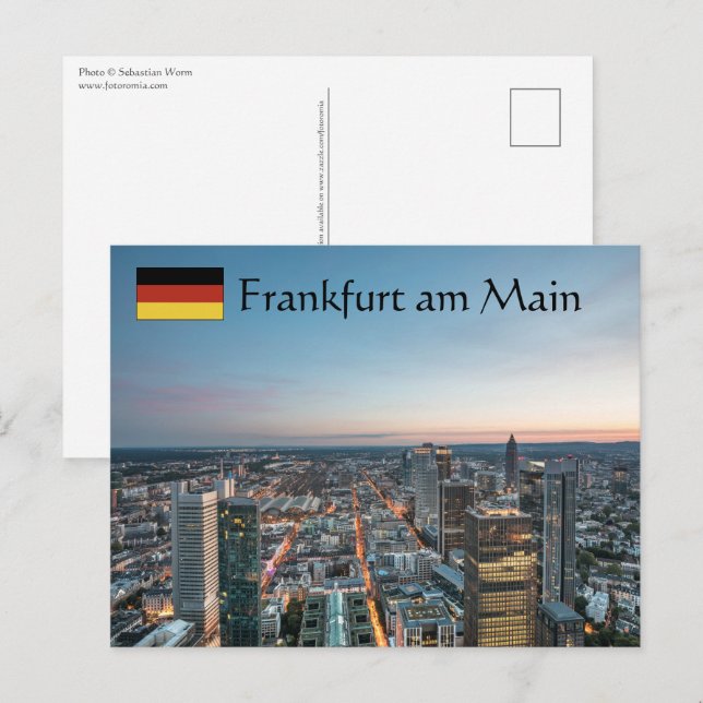 Cartão Postal Frankfurt Alemanha (Frente/Verso)