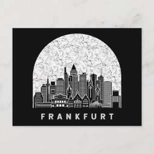 Cartão Postal Frankfurt Alemanha Skyline