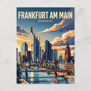 Cartão Postal Frankfurt am Main Alemanha