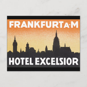 Cartão Postal Frankfurt AM_Viagens vintage