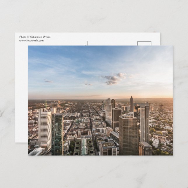 Cartão Postal Frankfurt Principal Alemanha (Frente/Verso)