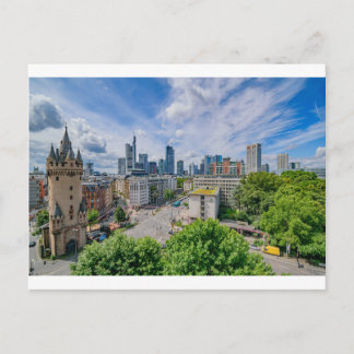 Cartão Postal Frankfurt Skyline