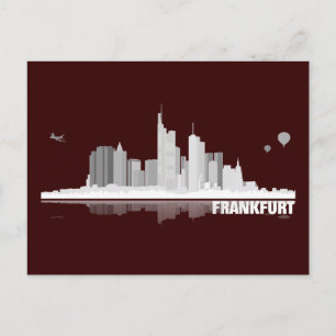 Cartão Postal Frankfurt Skyline Postkarte
