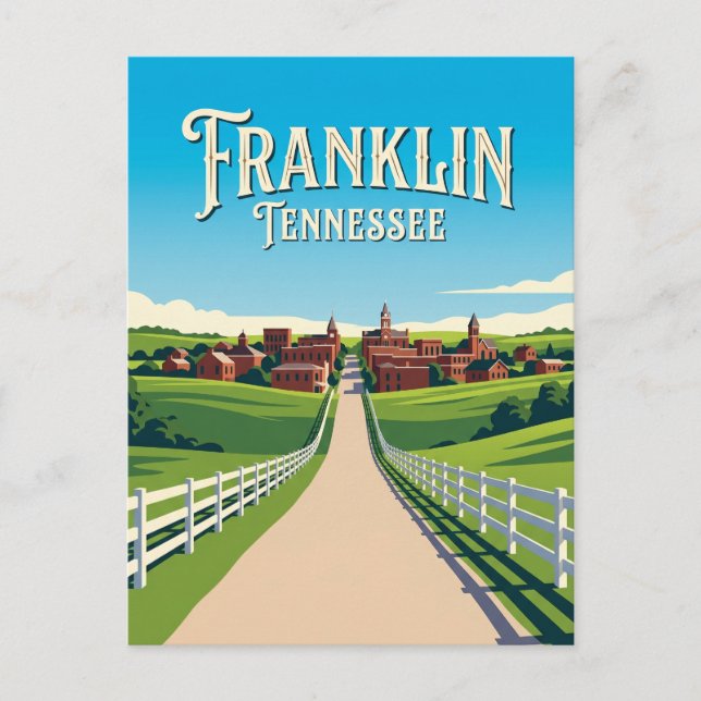 Cartão Postal Franklin EUA (Frente)