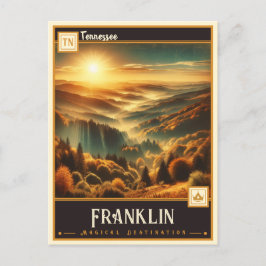 Cartão Postal Franklin, Tennessee | Vintage