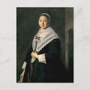 Cartão Postal Frans Hals - Retrato de uma mulher