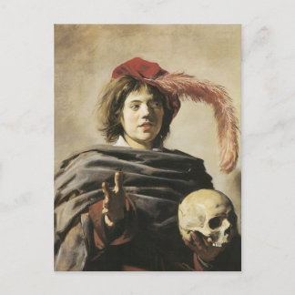 Cartão Postal Frans Hals Young Man With Skull
