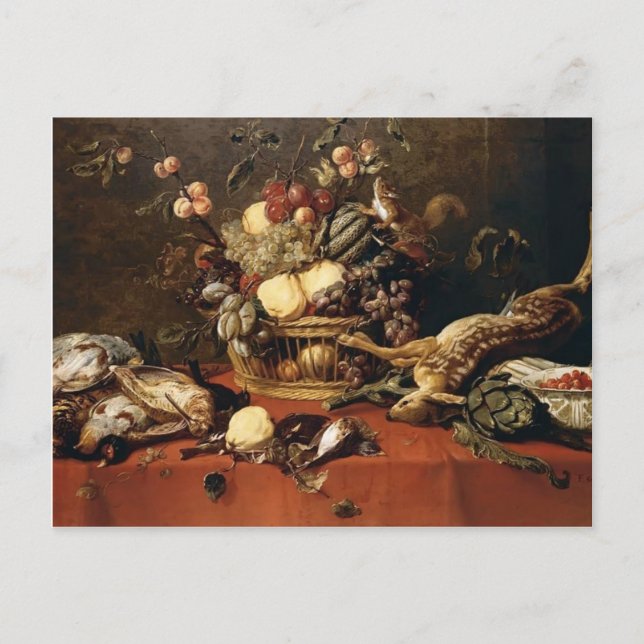 Cartão Postal Frans Snyders - Vida Estática (Frente)