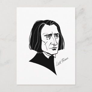 Cartão Postal Franz Liszt