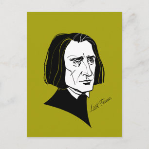 Cartão Postal Franz Liszt