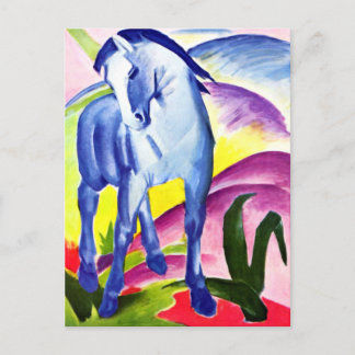 Cartão Postal Franz Marc - Cavalo Azul I